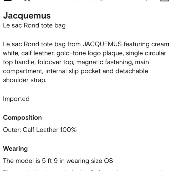 Jacquemus Sac Rond Bag - Picture 11 of 12